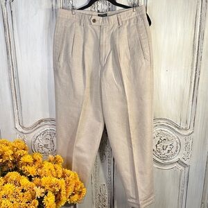 Dockers Class A Classic Beige Men's Pleat Front Pants VINTAGE